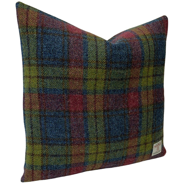 Harris Tweed Callanish Tartan Cushion with Feather Filled Pad