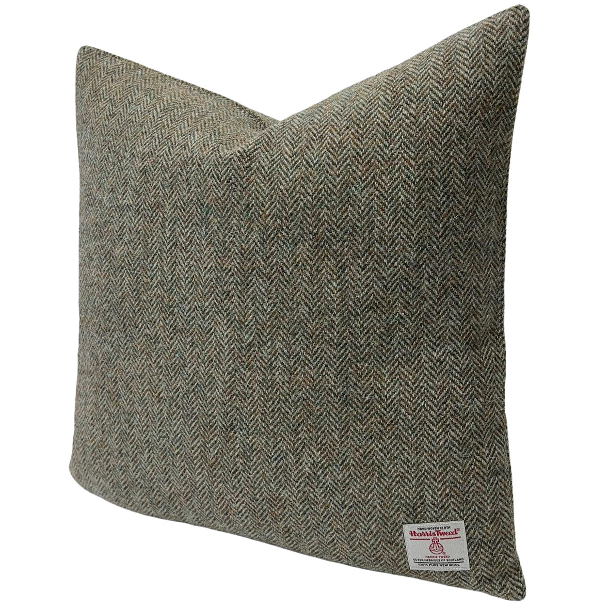 Lovat Herringbone Square Cushion