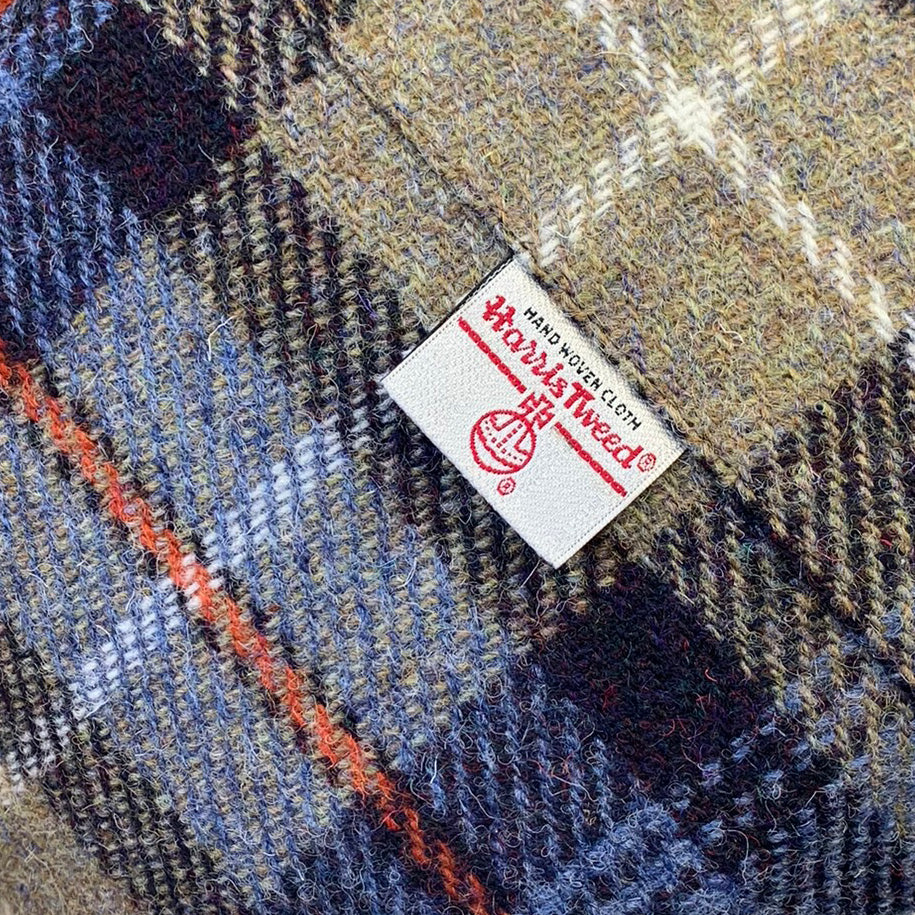 Soldes Grande écharpe à carreaux motif chouette Hedwige Bleu Inoui Soldes Grande écharpe à carreaux motif chouette Hedwige Bleu Inoui