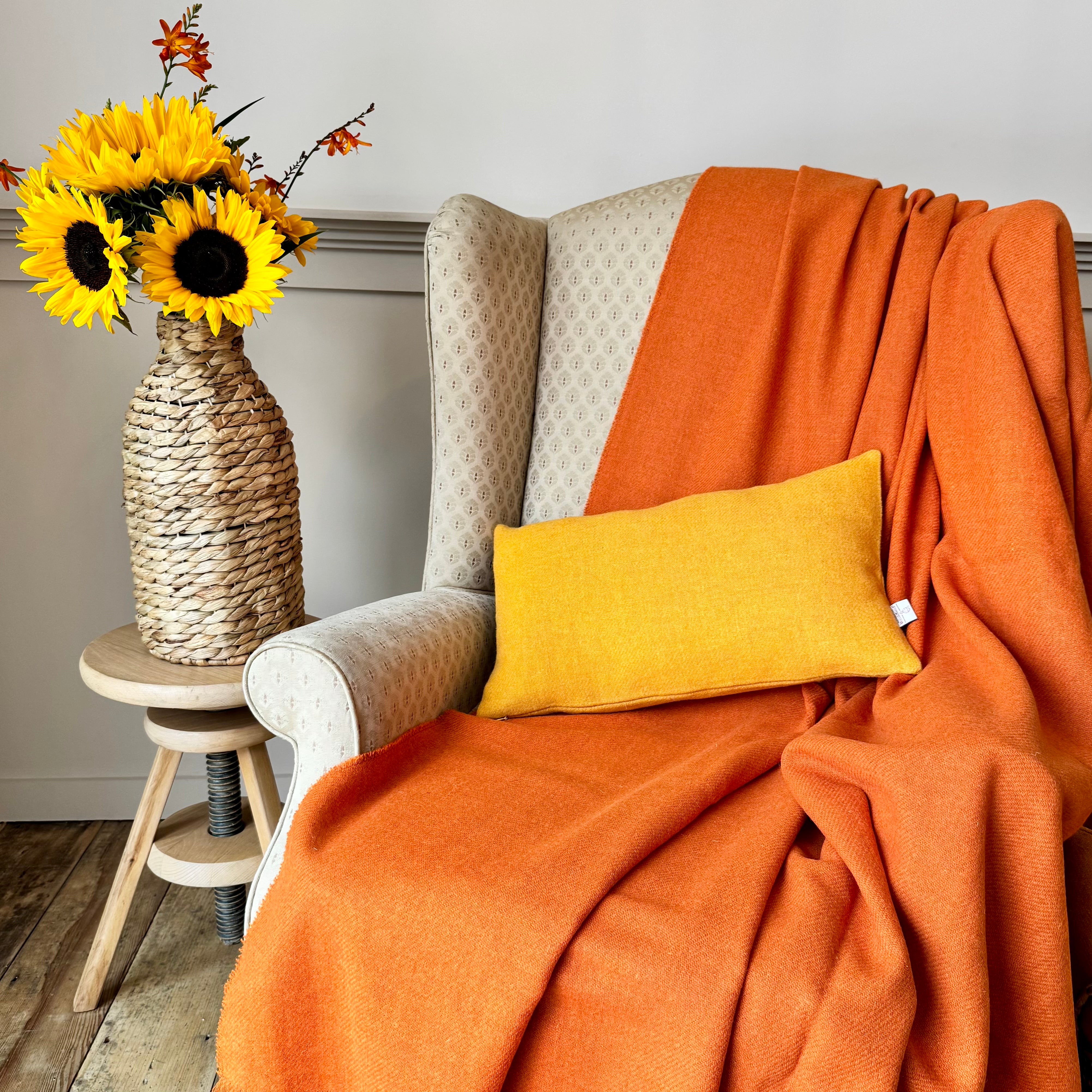 Mustard Lumbar Cushion