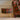 William & Irene Harris Tweed Moss, Gingerbread & Wine Tartan Footstool with Button and Steel Hairpin Legs