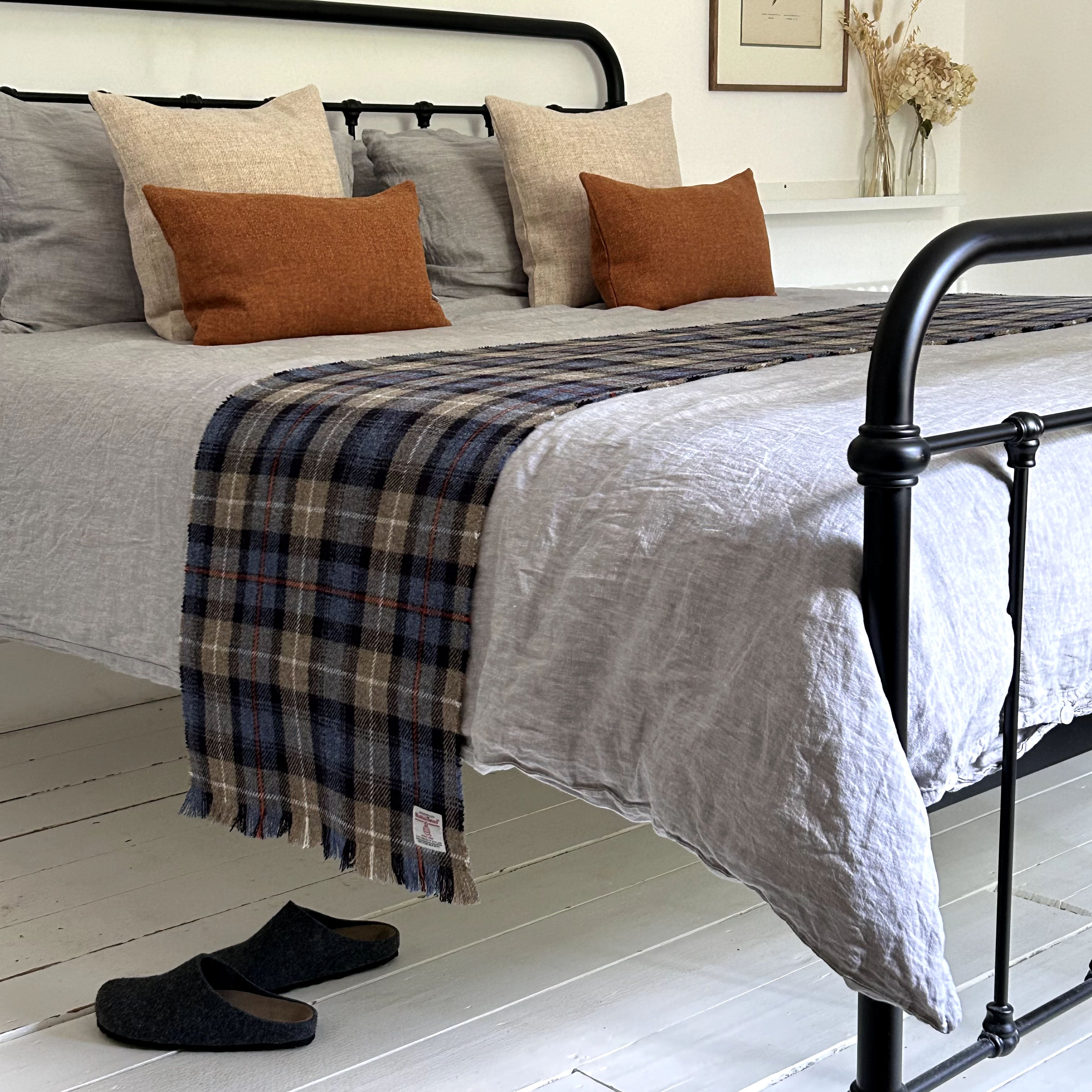 Harris Tweed MacKenzie Tartan Bed Runner William & Irene