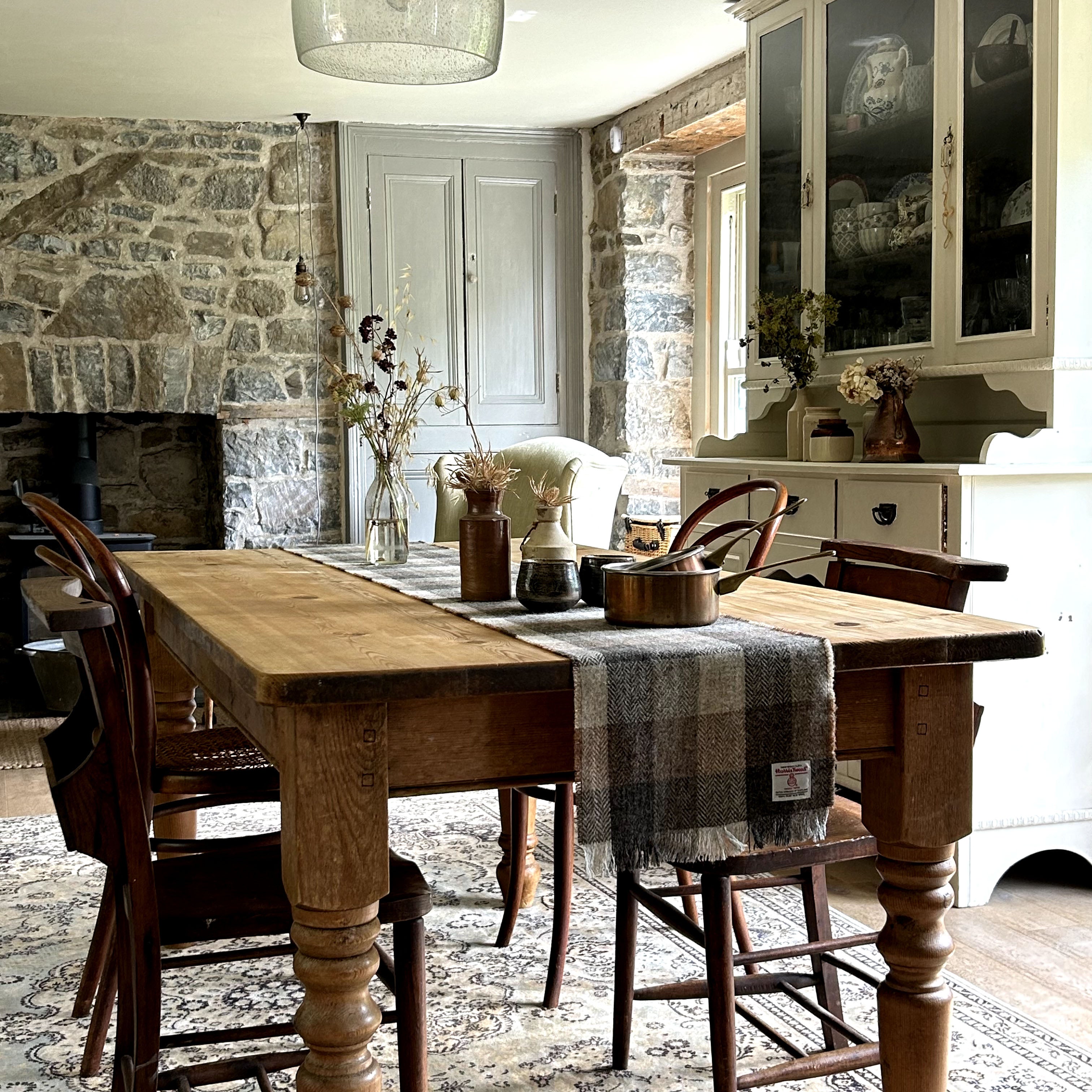 Harris Tweed Tarbert Herringbone Table Runner William & Irene