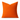 Harris Tweed Clementine orange cushion on a white background