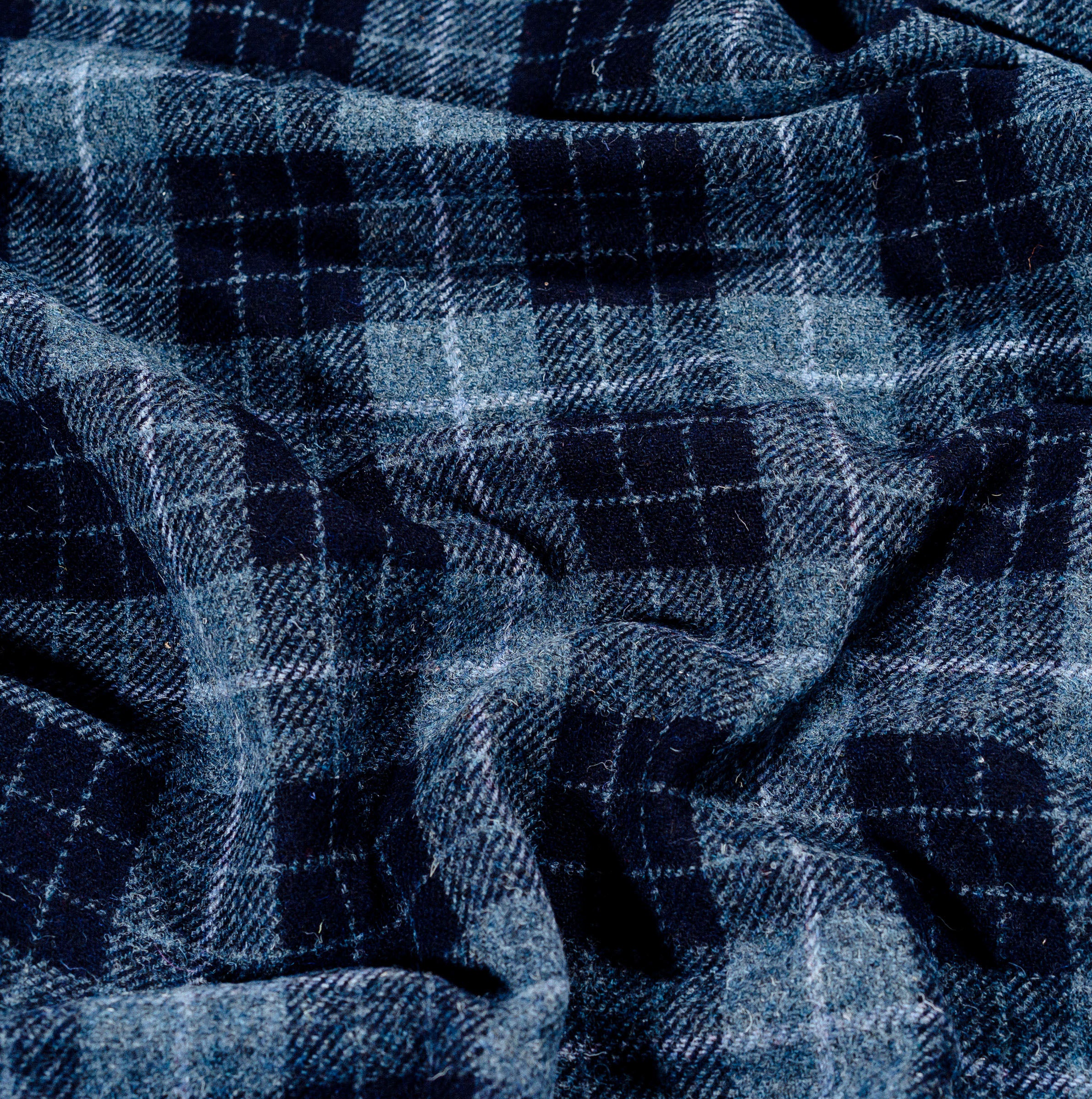 Denim MacLeod Tartan Lumbar Cushion