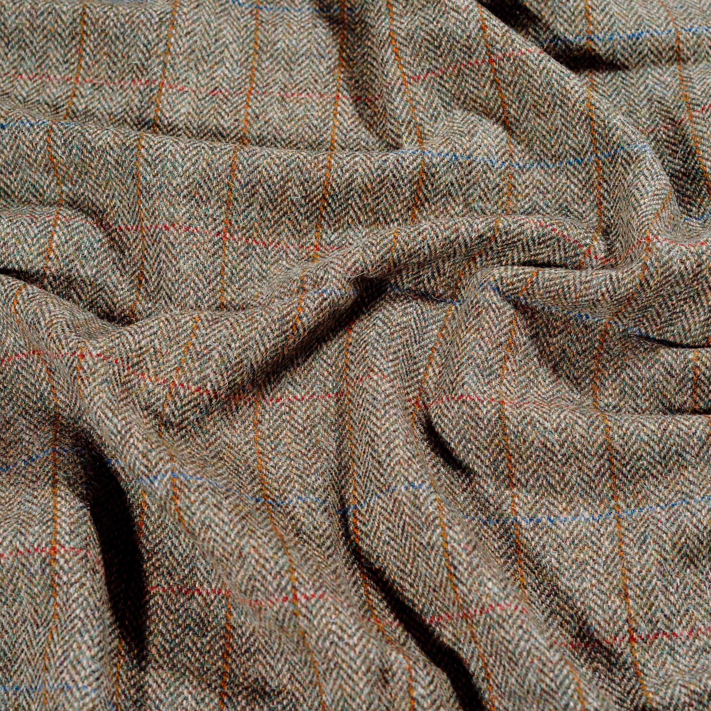 William & Irene Harris Tweed Hazel Herringbone Throw Blanket