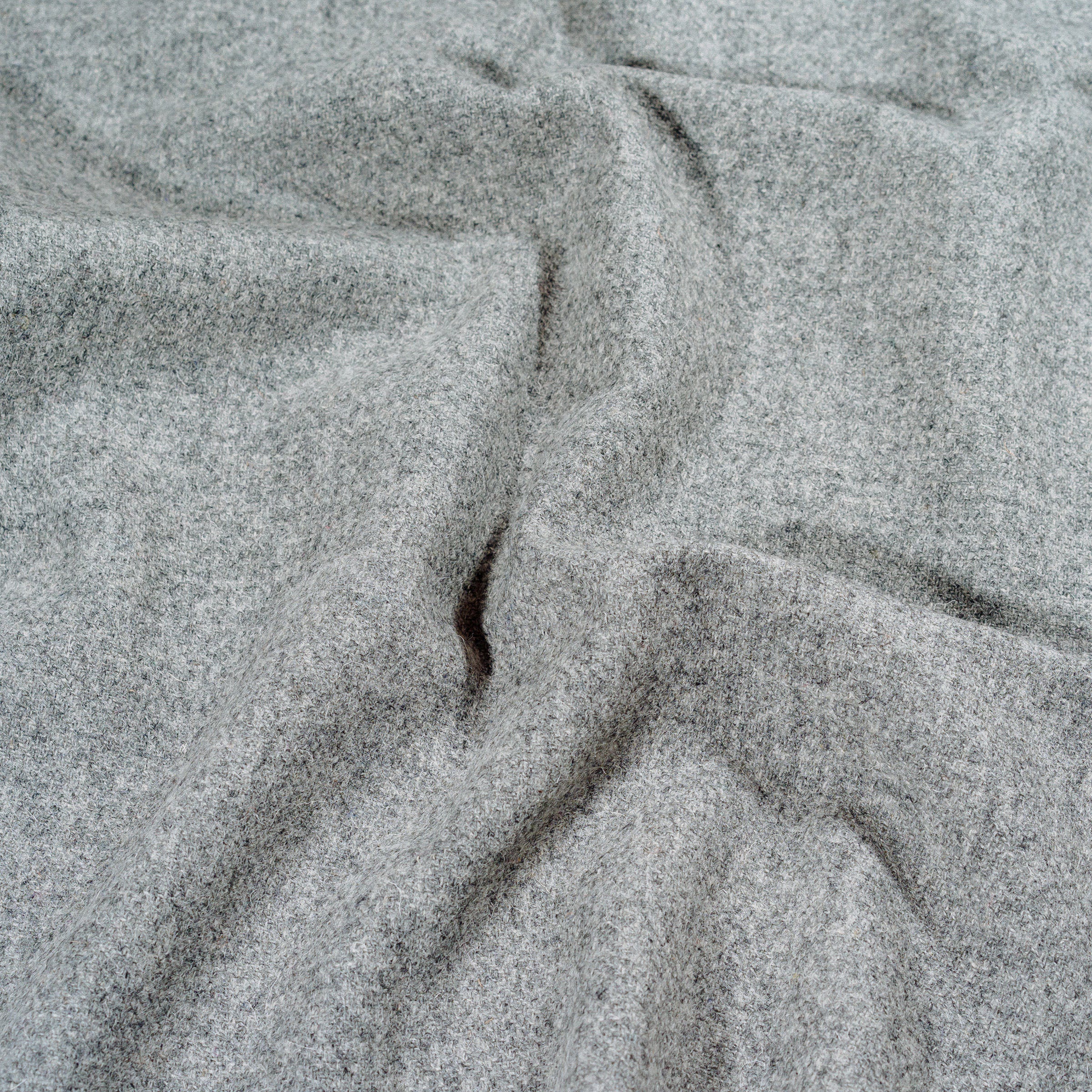 William & Irene Harris Tweed Light Grey Marl Lap Blanket