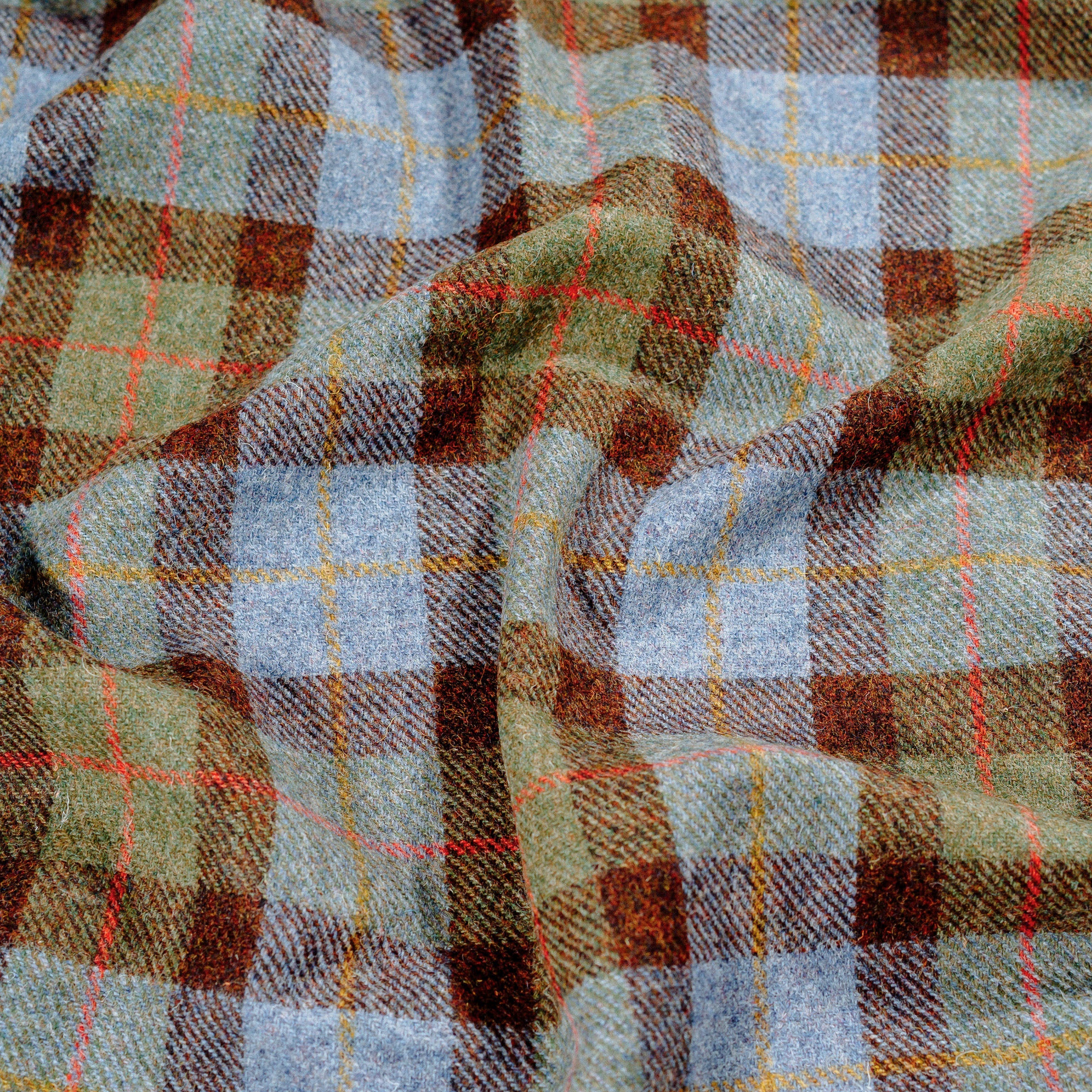 William & Irene Harris Tweed MacLeod Tartan Wrap Blanket