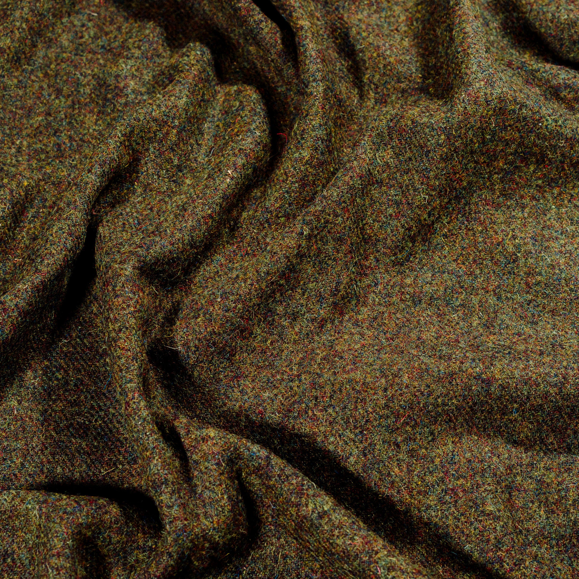 William & Irene Harris Tweed Moss Lap Blanket
