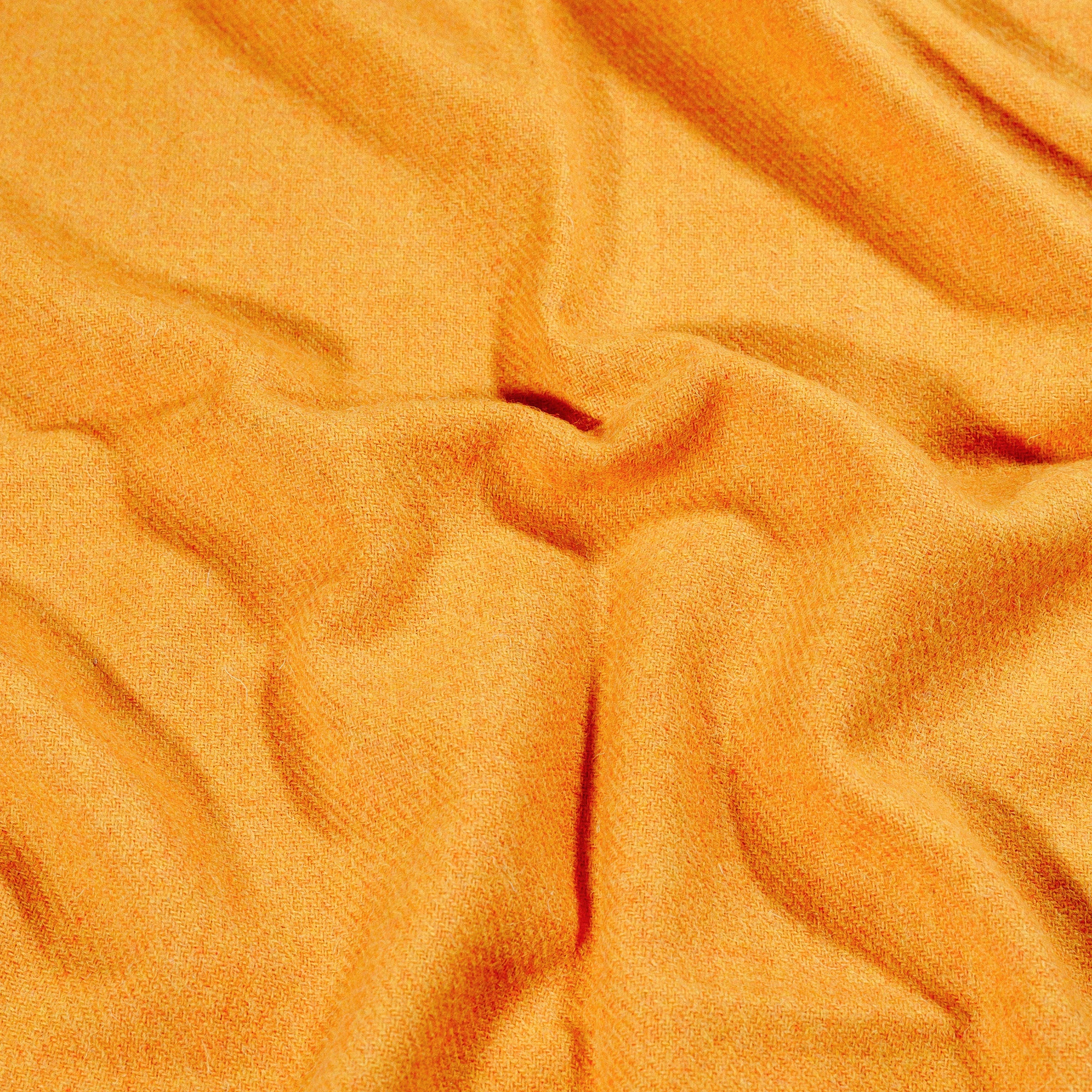 William & Irene Harris Tweed Mustard Lap Blanket