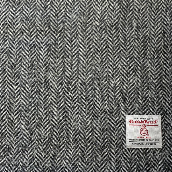 Harris Tweed Grey Herringbone Lap Blanket