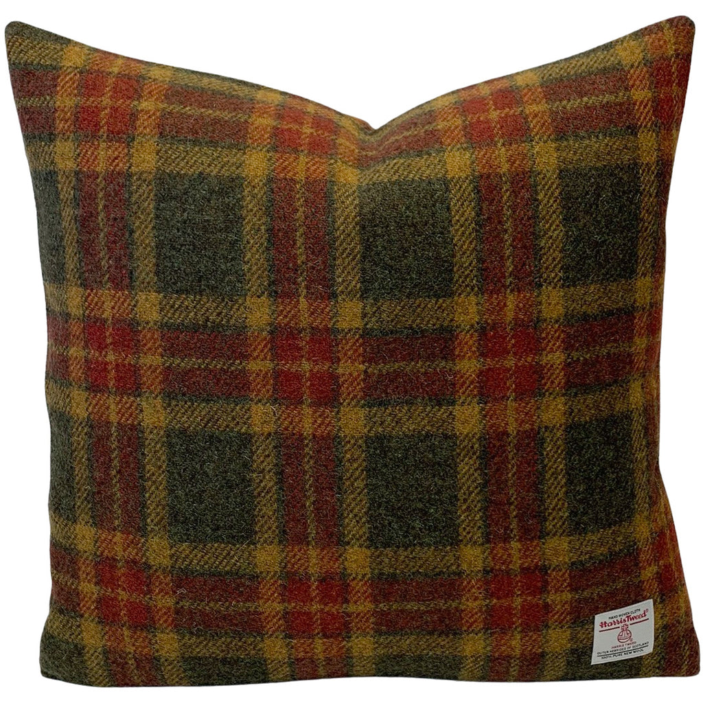 Green hotsell tartan cushion