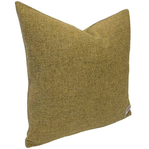Harris Tweed Mustard Beige Cushion with Feather Filled Insert