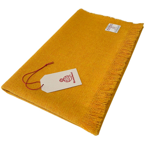Harris Tweed Mustard Yellow Lap Blanket