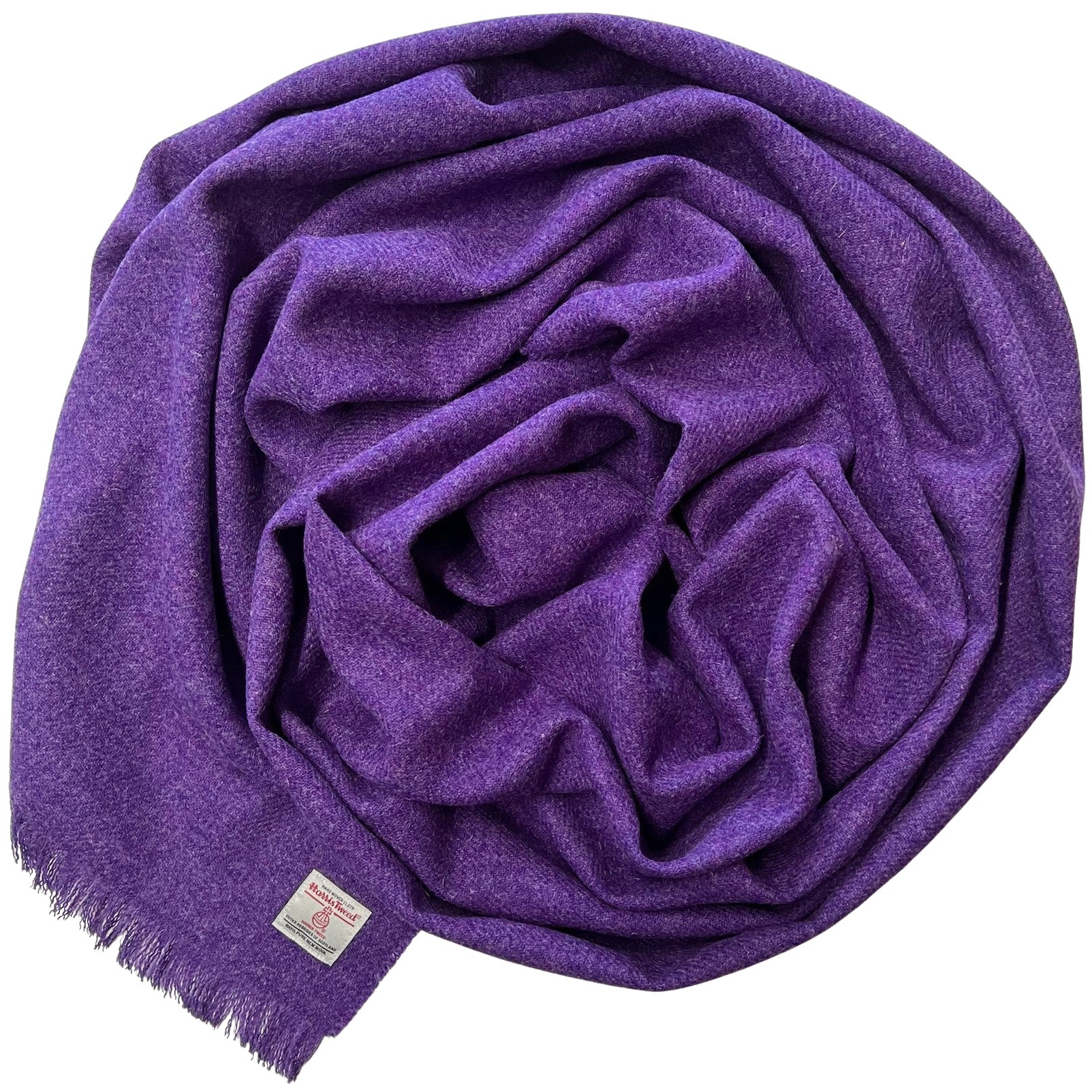Harris Tweed Purple Wrap Blanket