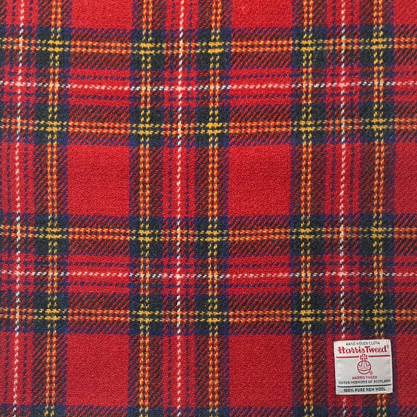 Harris Tweed Royal Stewart Tartan Lap Blanket