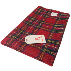 Harris Tweed Royal Stewart  Tartan Lap Blanket