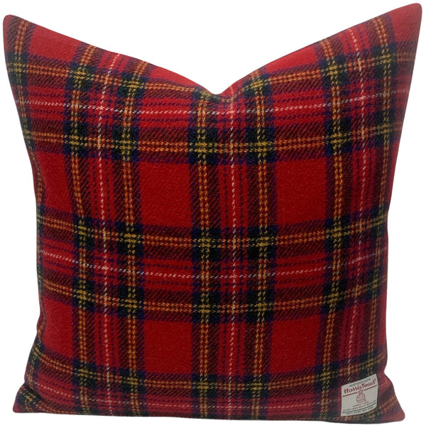 Harris Tweed Royal Stewart Tartan Cushion with Duck Feather Insert