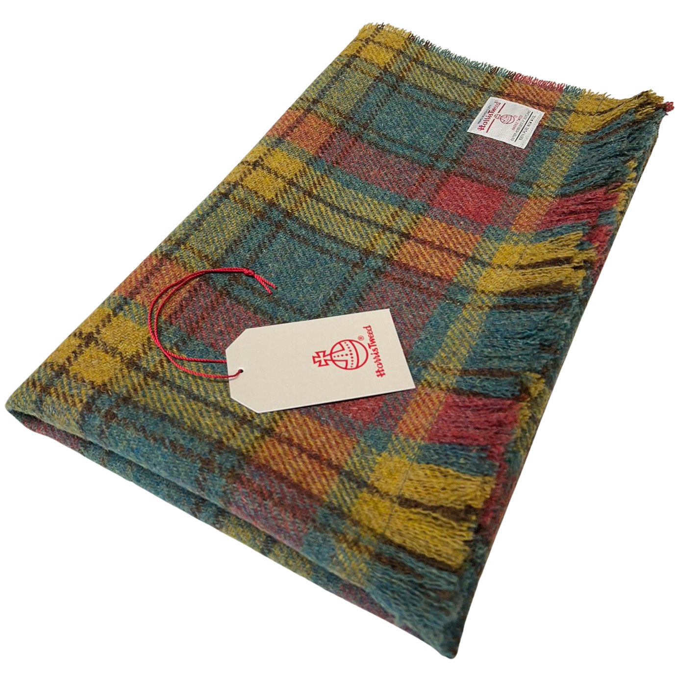 Harris Tweed Stornoway Tartan Lap Travel Blanket
